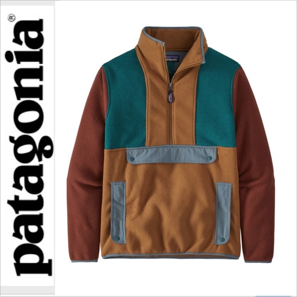 Patagonia Other - Patagonia synchilla fleece anorak bear brown like new - mens L/ womens XL unisex